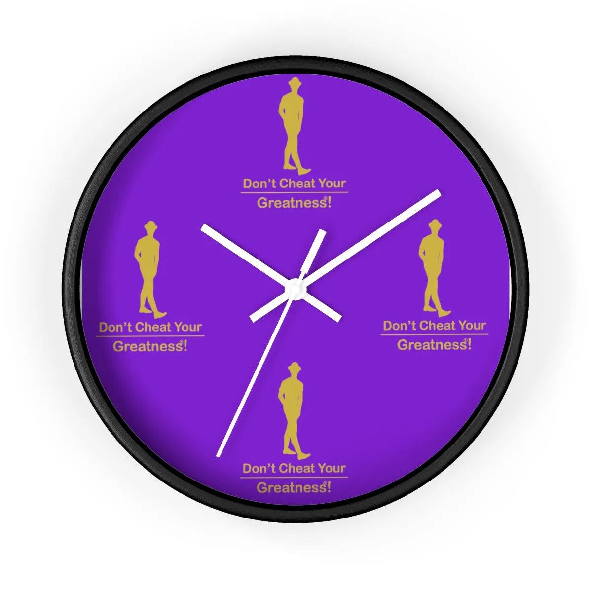 Purple & Gold Wall clock