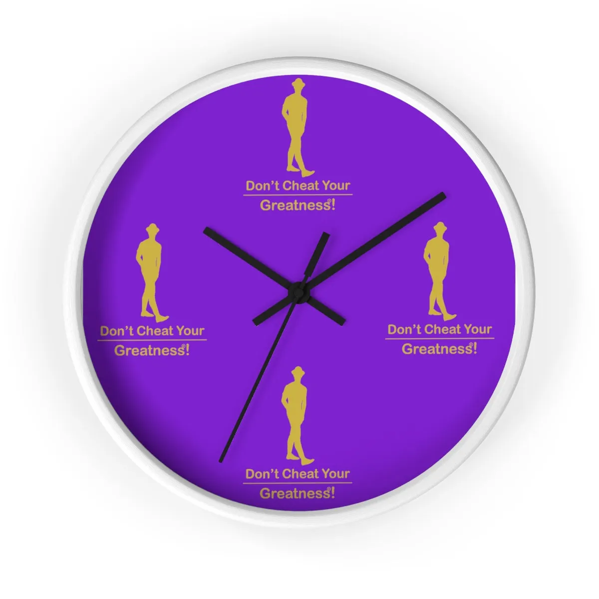 Purple & Gold Wall clock