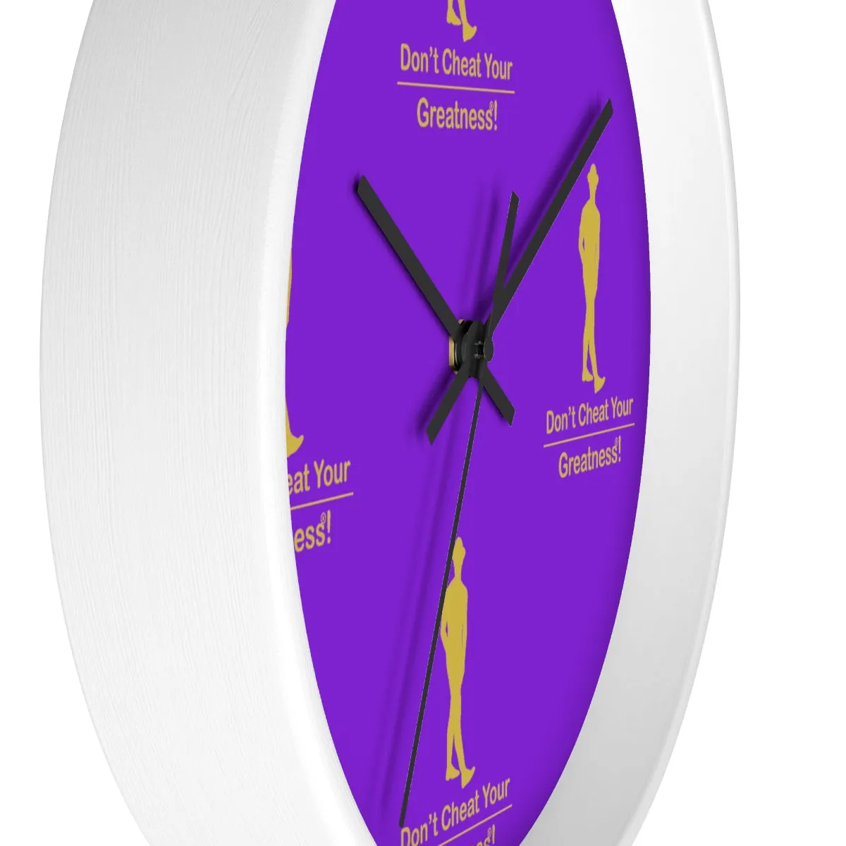 Purple & Gold Wall clock
