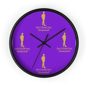 Purple & Gold Wall clock