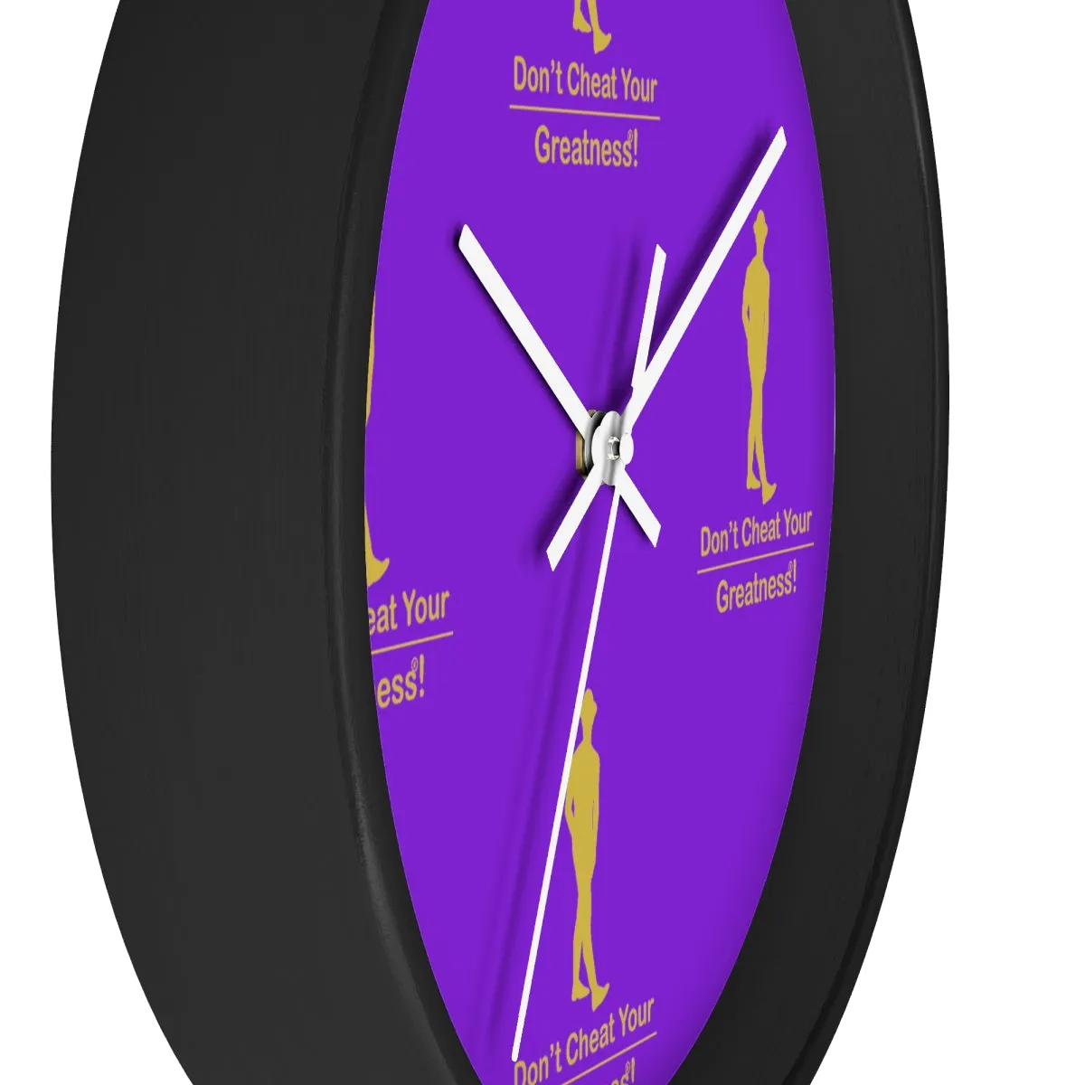 Purple & Gold Wall clock