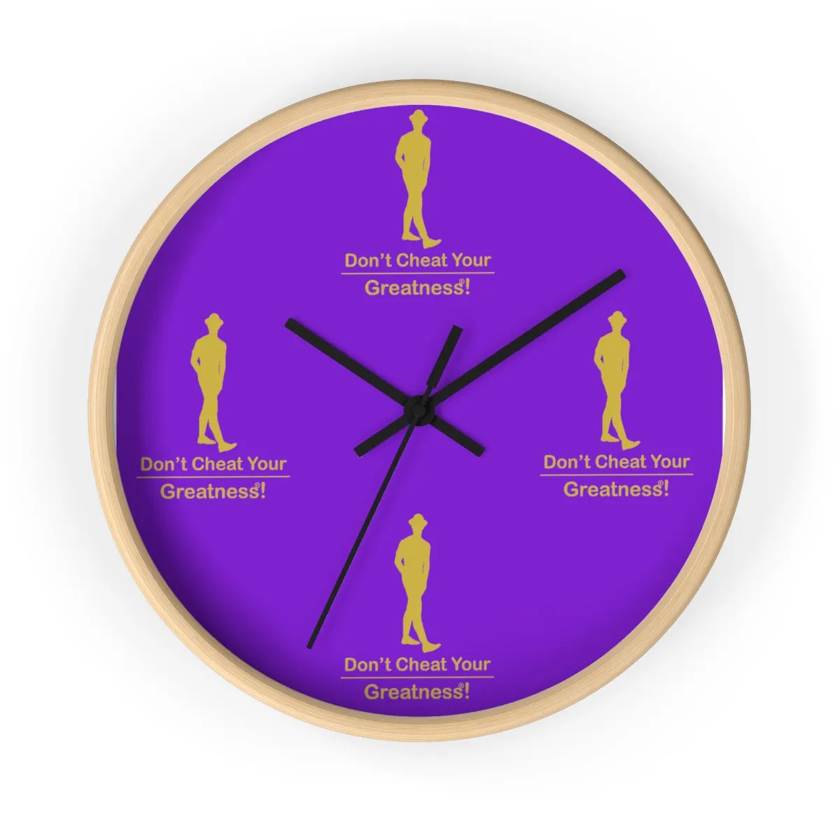 Purple & Gold Wall clock