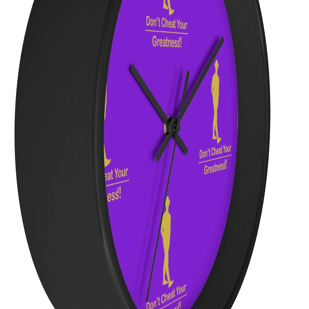 Purple & Gold Wall clock