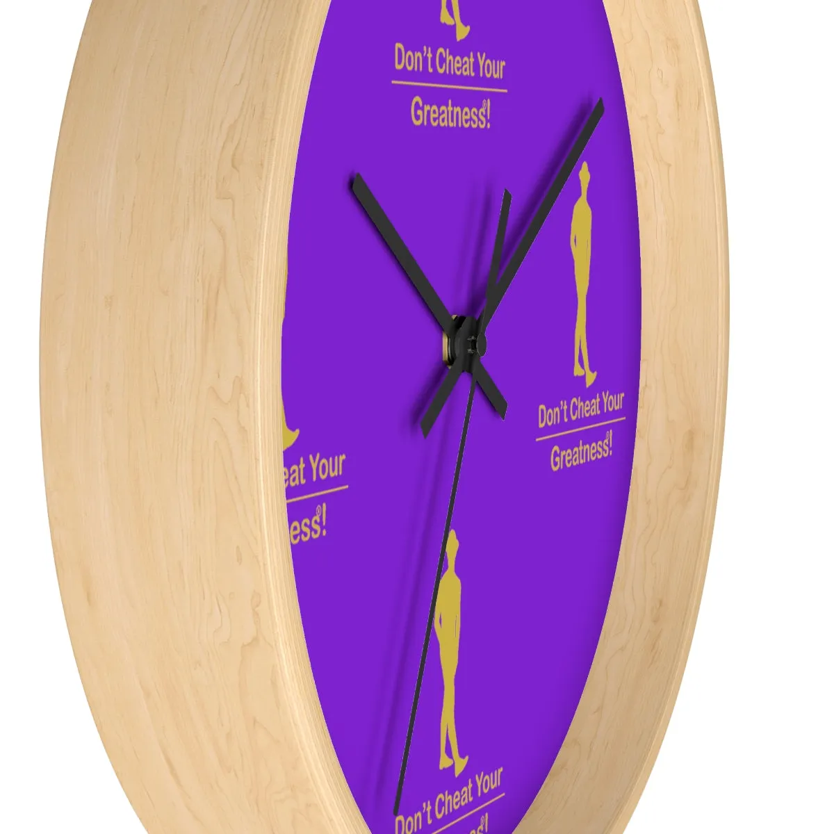 Purple & Gold Wall clock