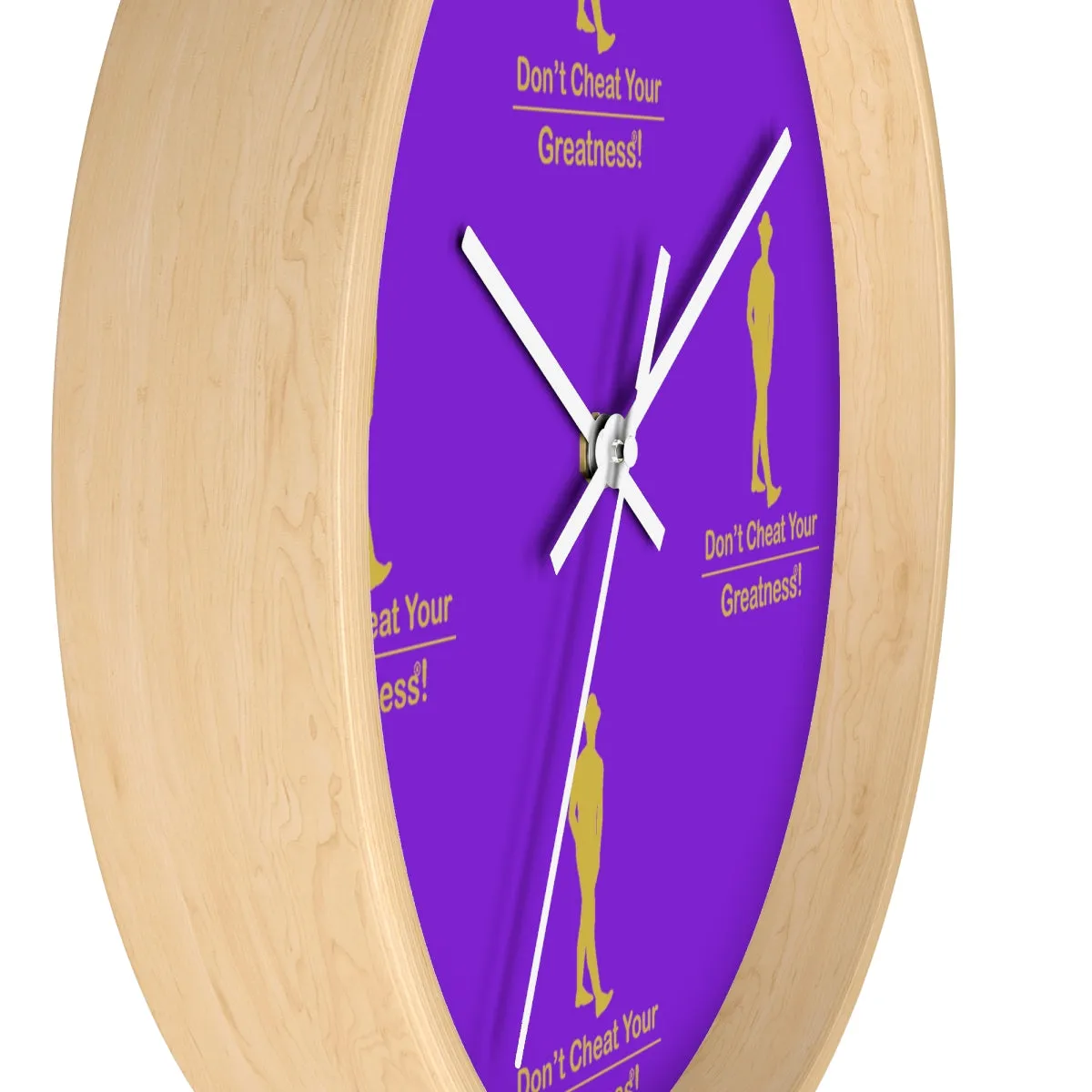 Purple & Gold Wall clock