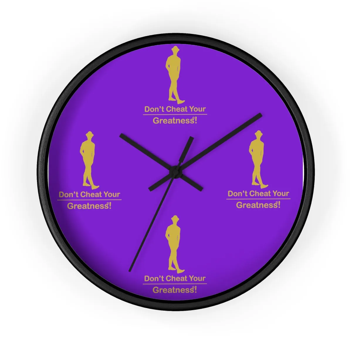 Purple & Gold Wall clock