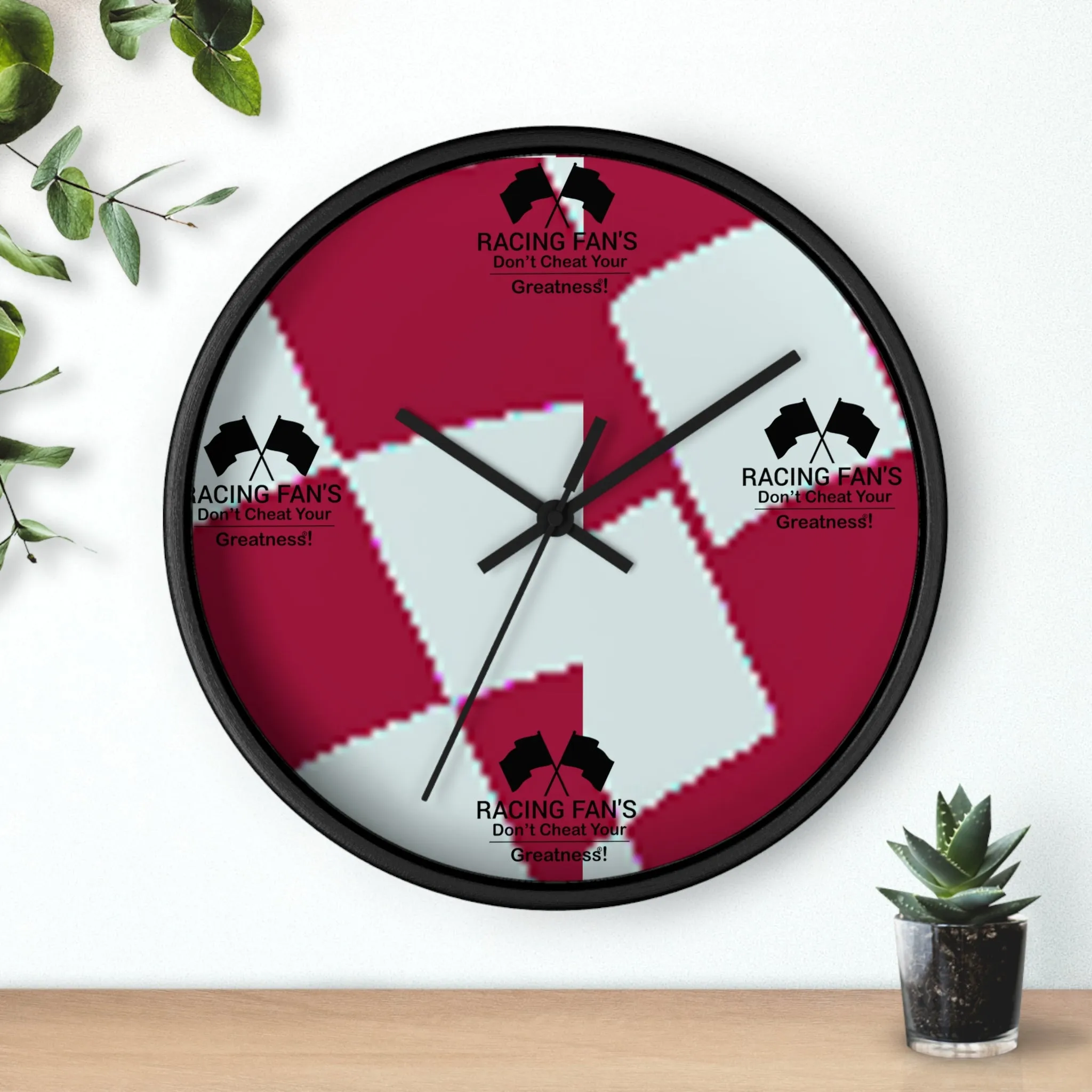 Racing Fan's Wall clock