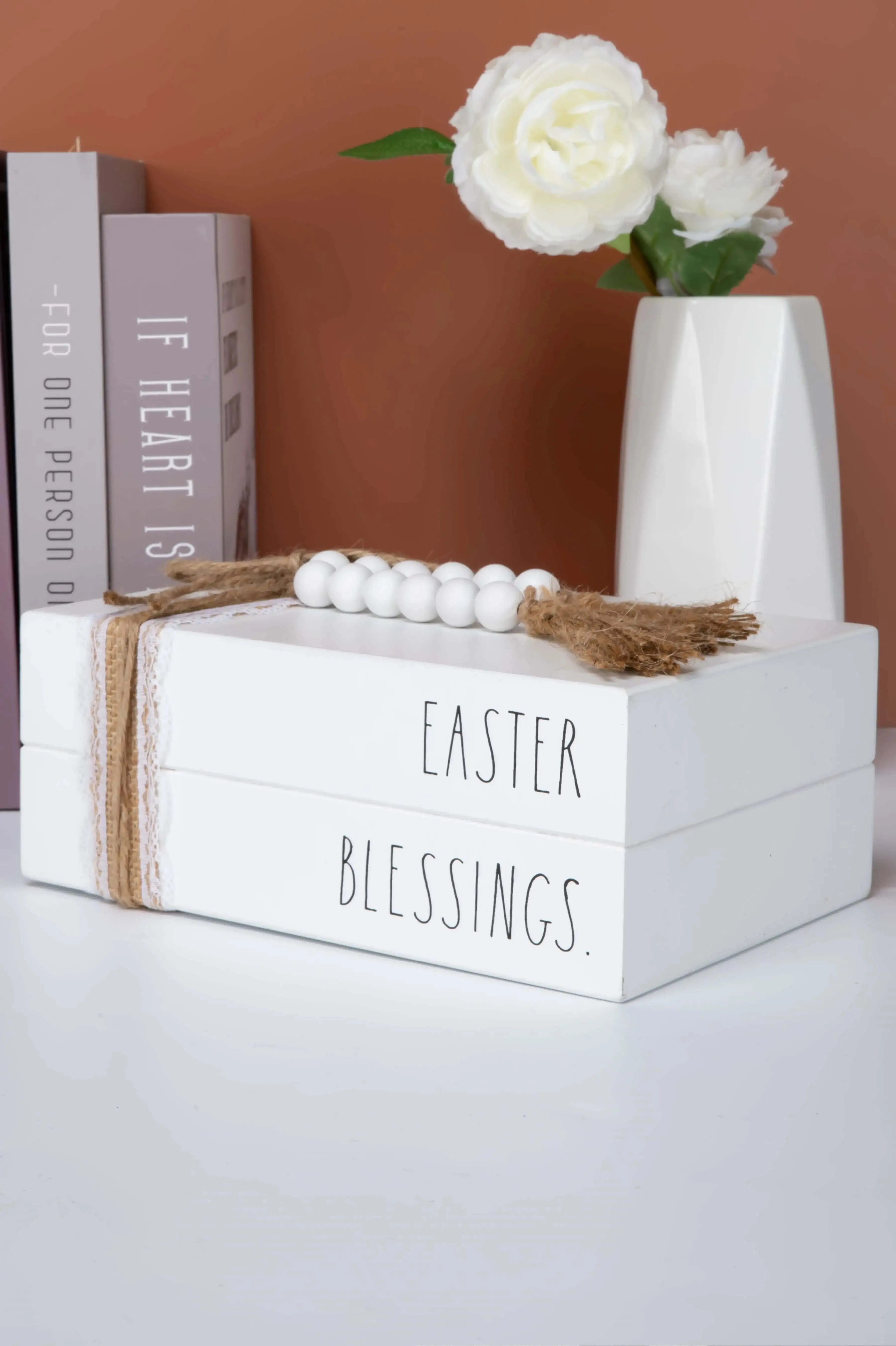 Rae Dunn “Blessings” Farmhouse Easter Table Decor Books