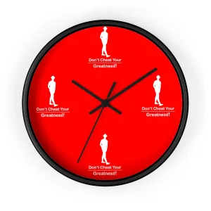 Red & White Wall clock