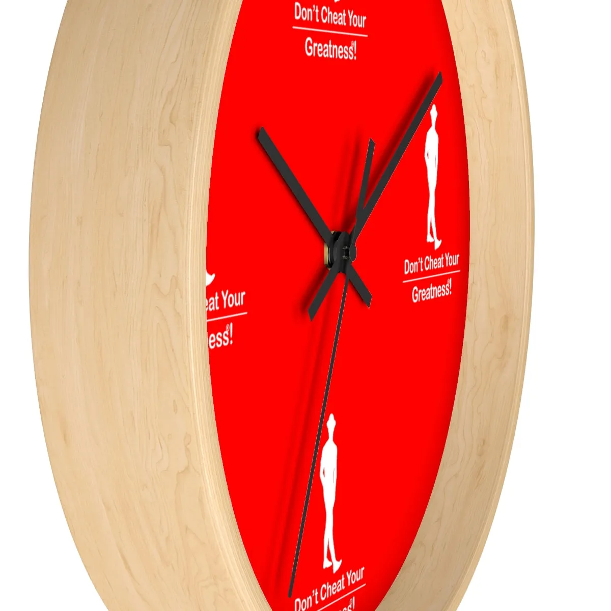 Red & White Wall clock