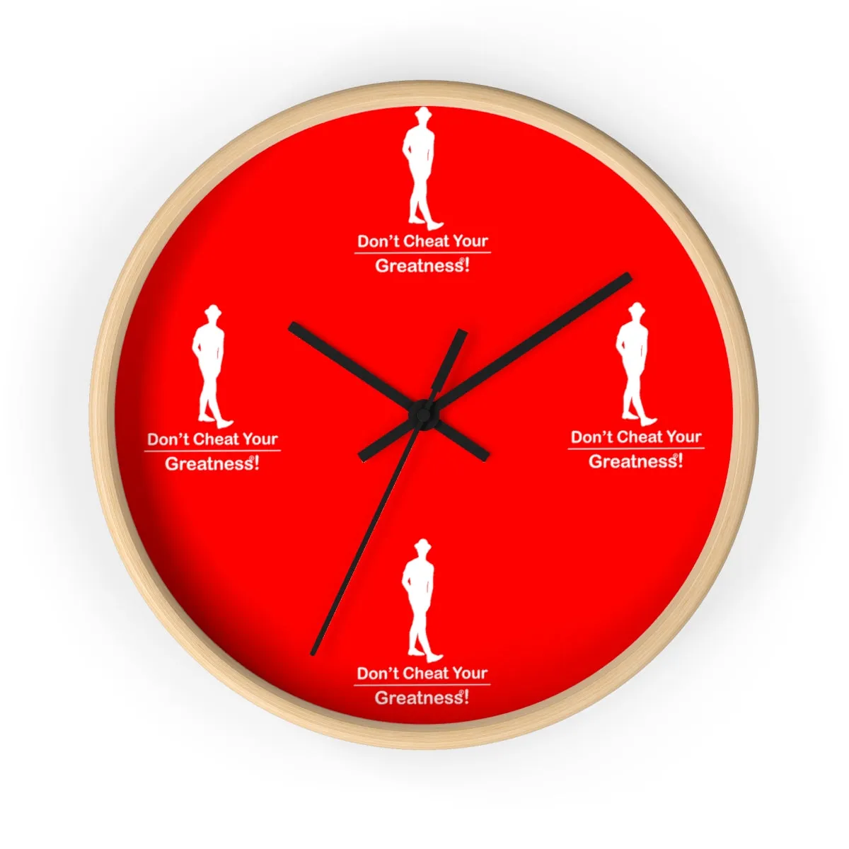 Red & White Wall clock