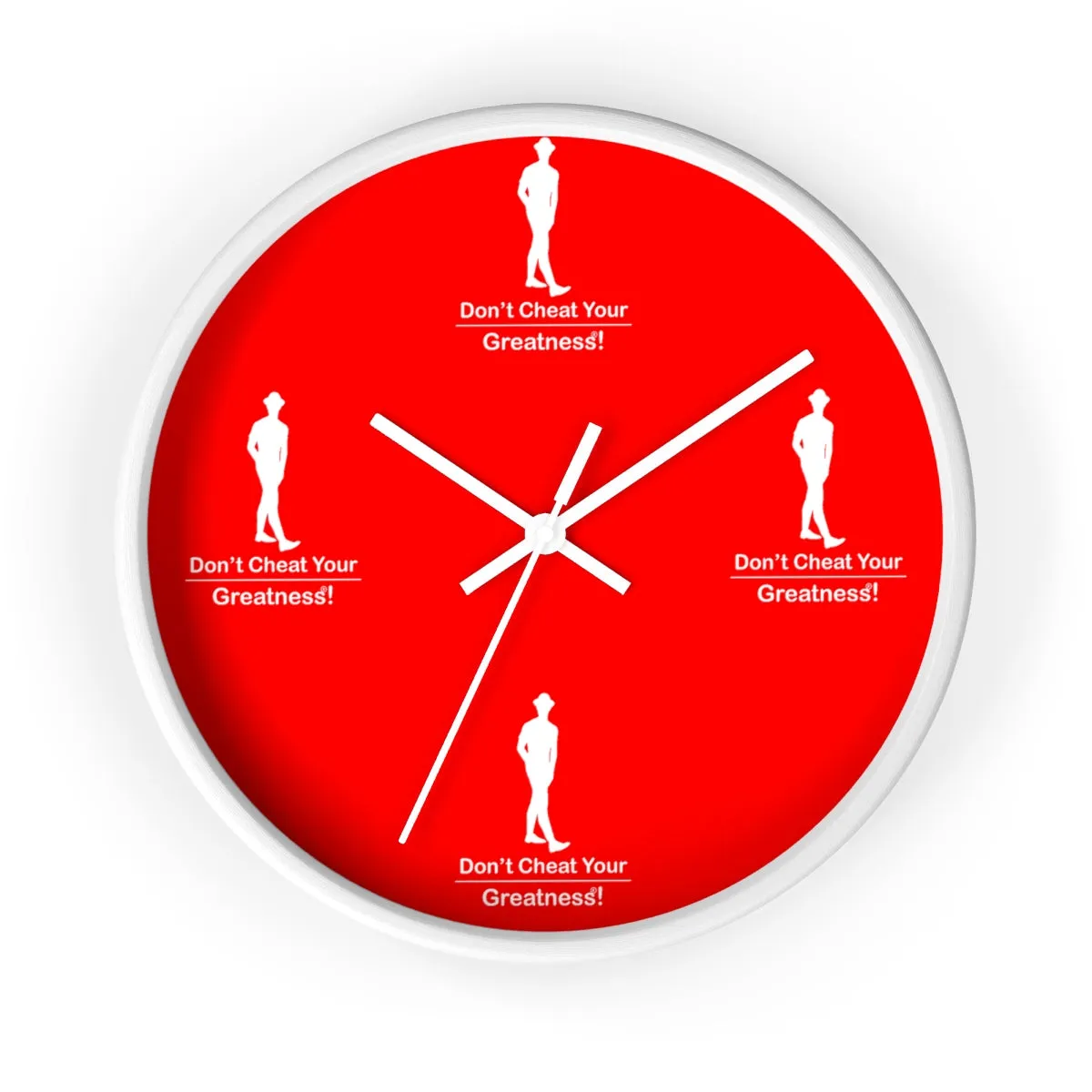 Red & White Wall clock