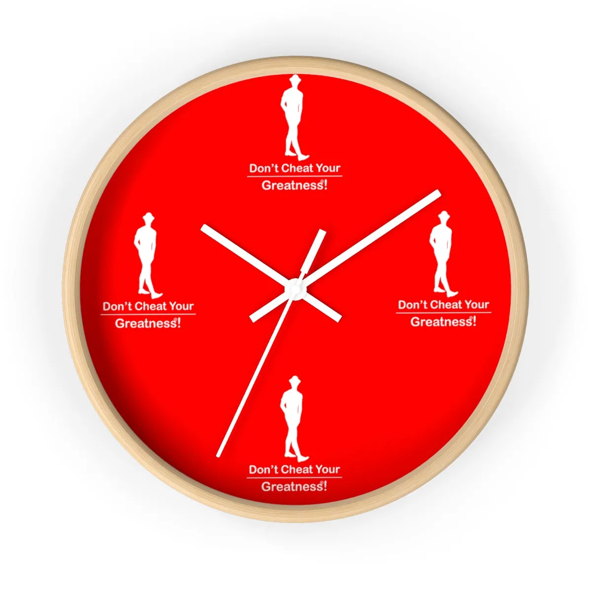 Red & White Wall clock