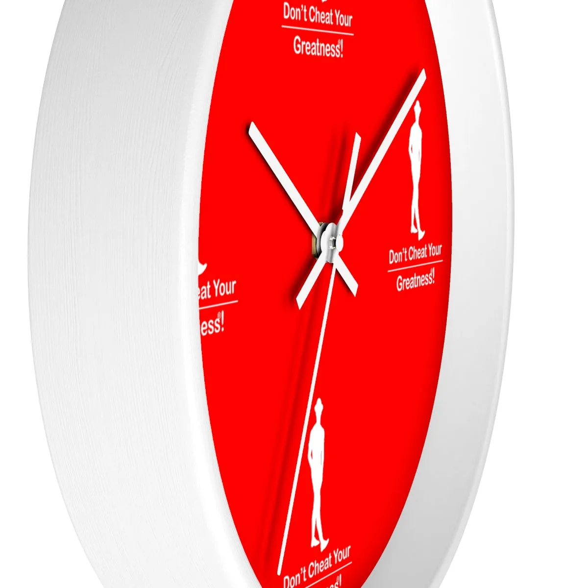Red & White Wall clock