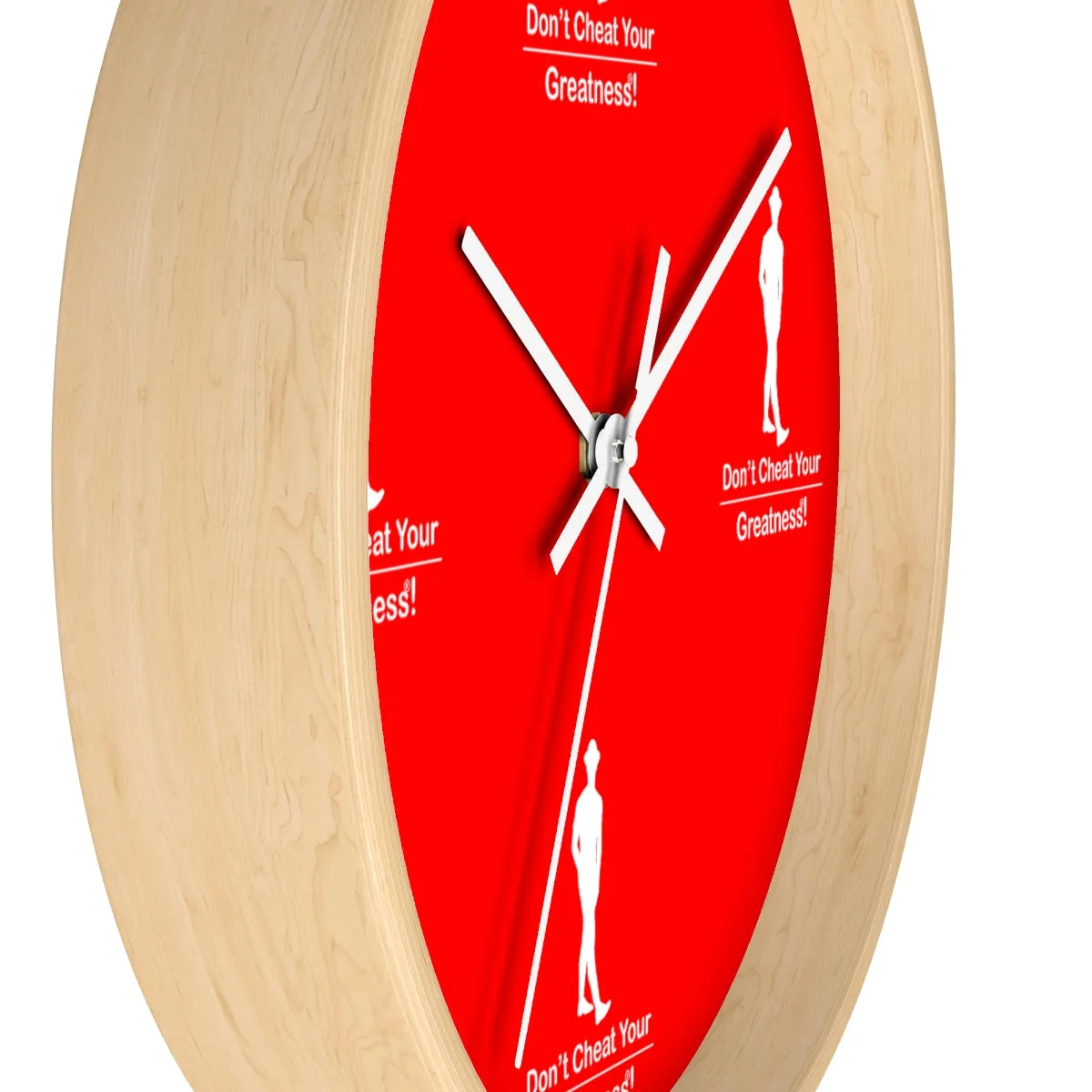 Red & White Wall clock