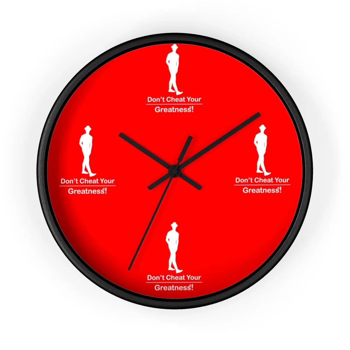 Red & White Wall clock