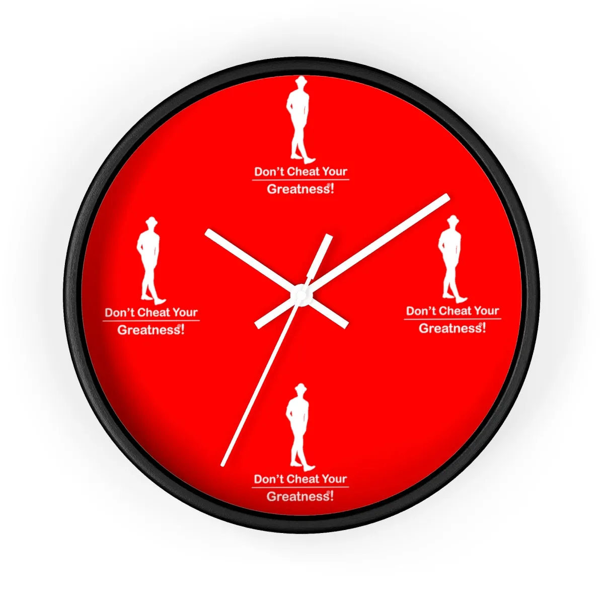 Red & White Wall clock