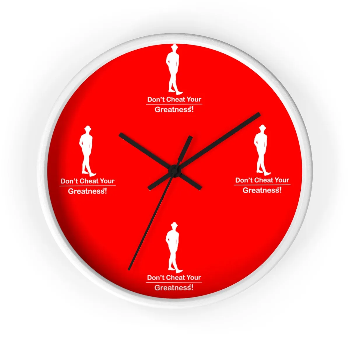 Red & White Wall clock