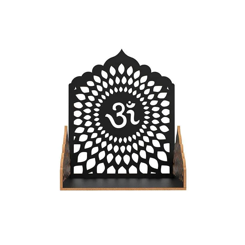 Religious Jharokha Wall Handing Mandir - Black