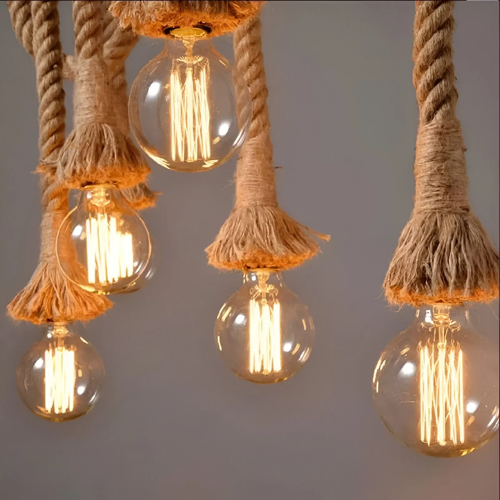 Rostock - Handmade Hemp Rope Pendant Light