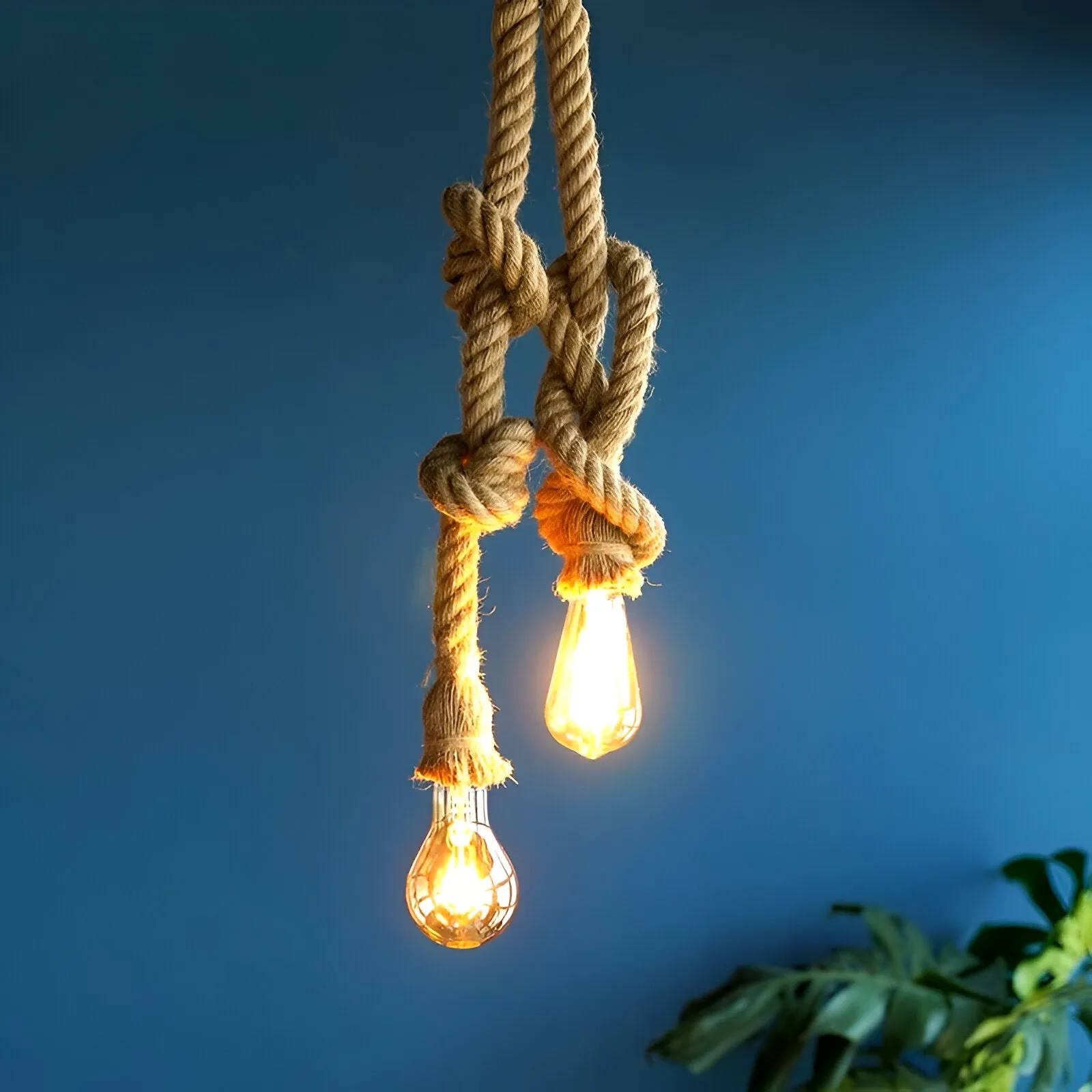 Rostock - Handmade Hemp Rope Pendant Light