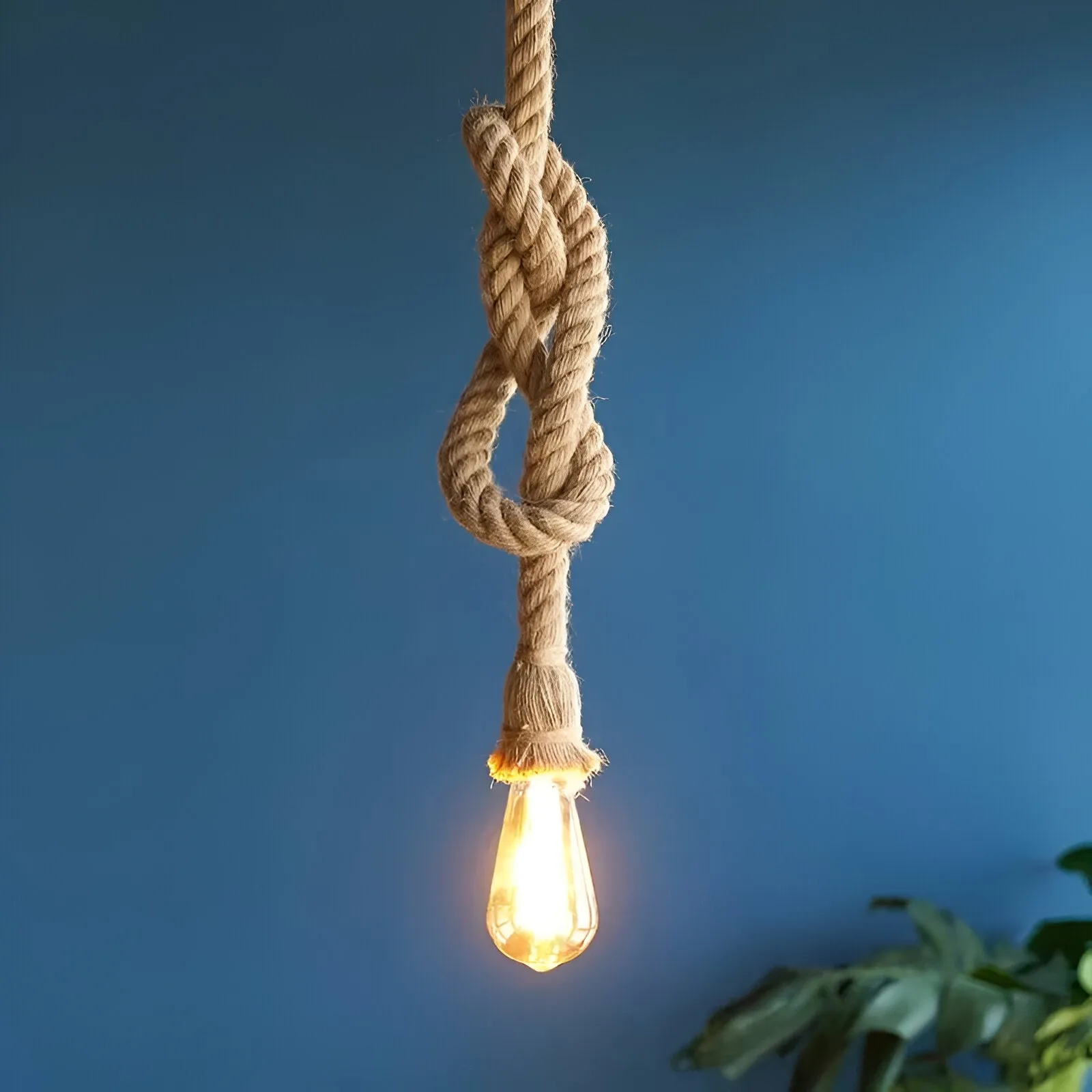 Rostock - Handmade Hemp Rope Pendant Light