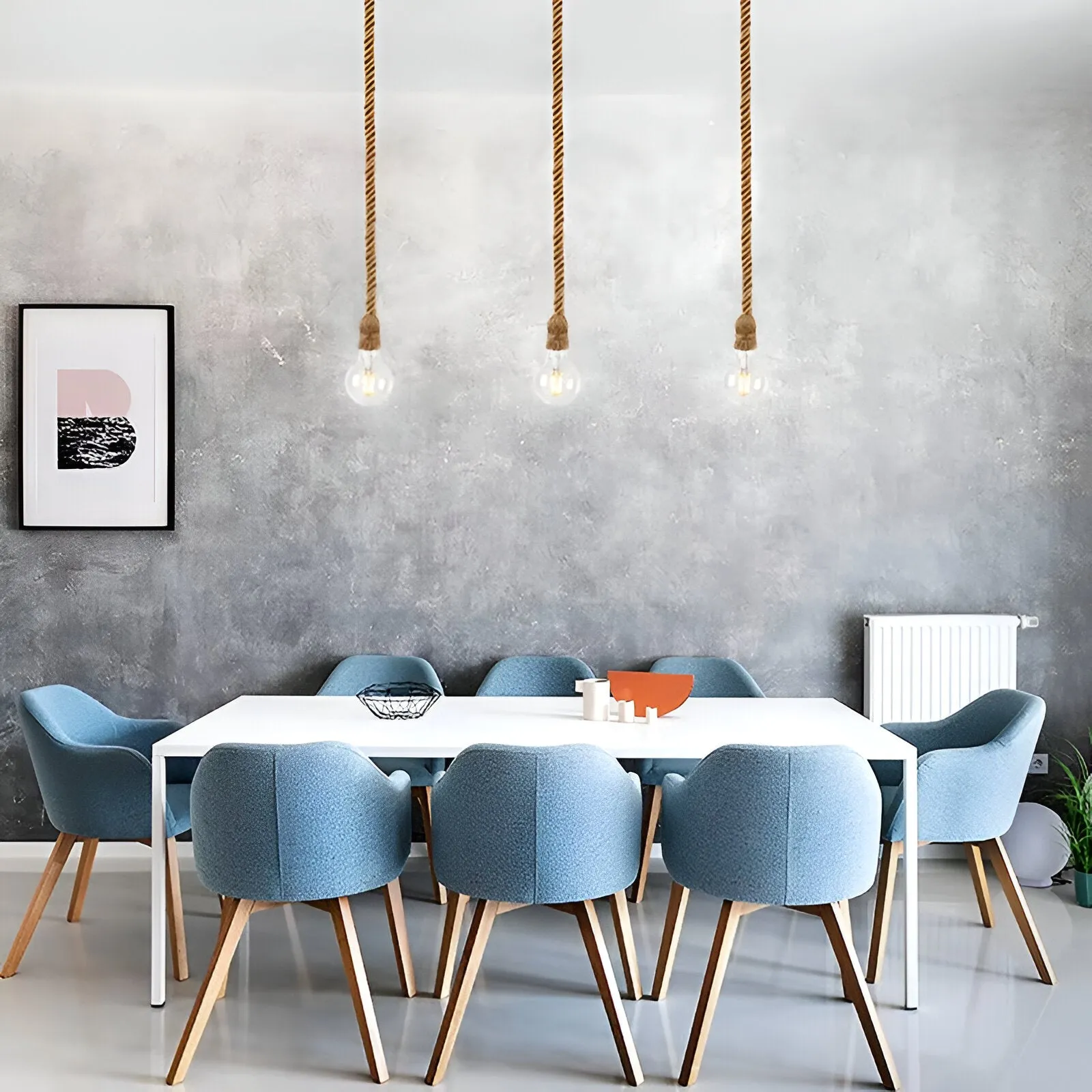Rostock - Handmade Hemp Rope Pendant Light
