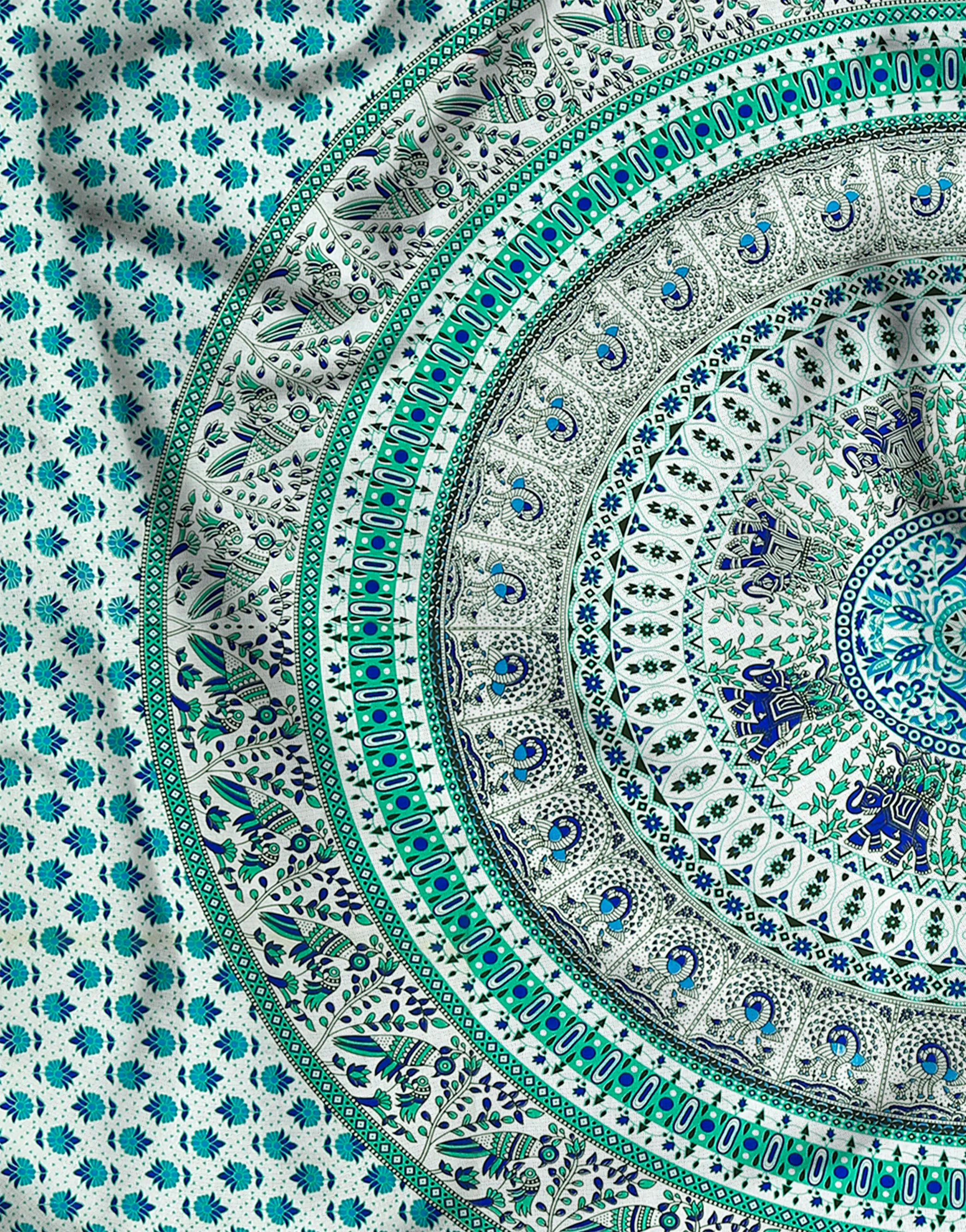 SheetKart Cotton Printed Wall Hanging Tapestry | Floral Fiesta | Bohemian Art | Home Decor Art | Perfect Gift | Aesthetic Room Decor | Proudly Made in India