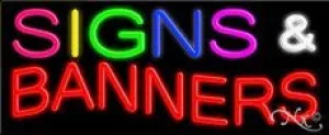 Signs & Banners Handcrafted Real GlassTube Neon Sign