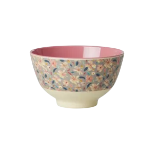 Small Bowl with Small Sandy Flower Print