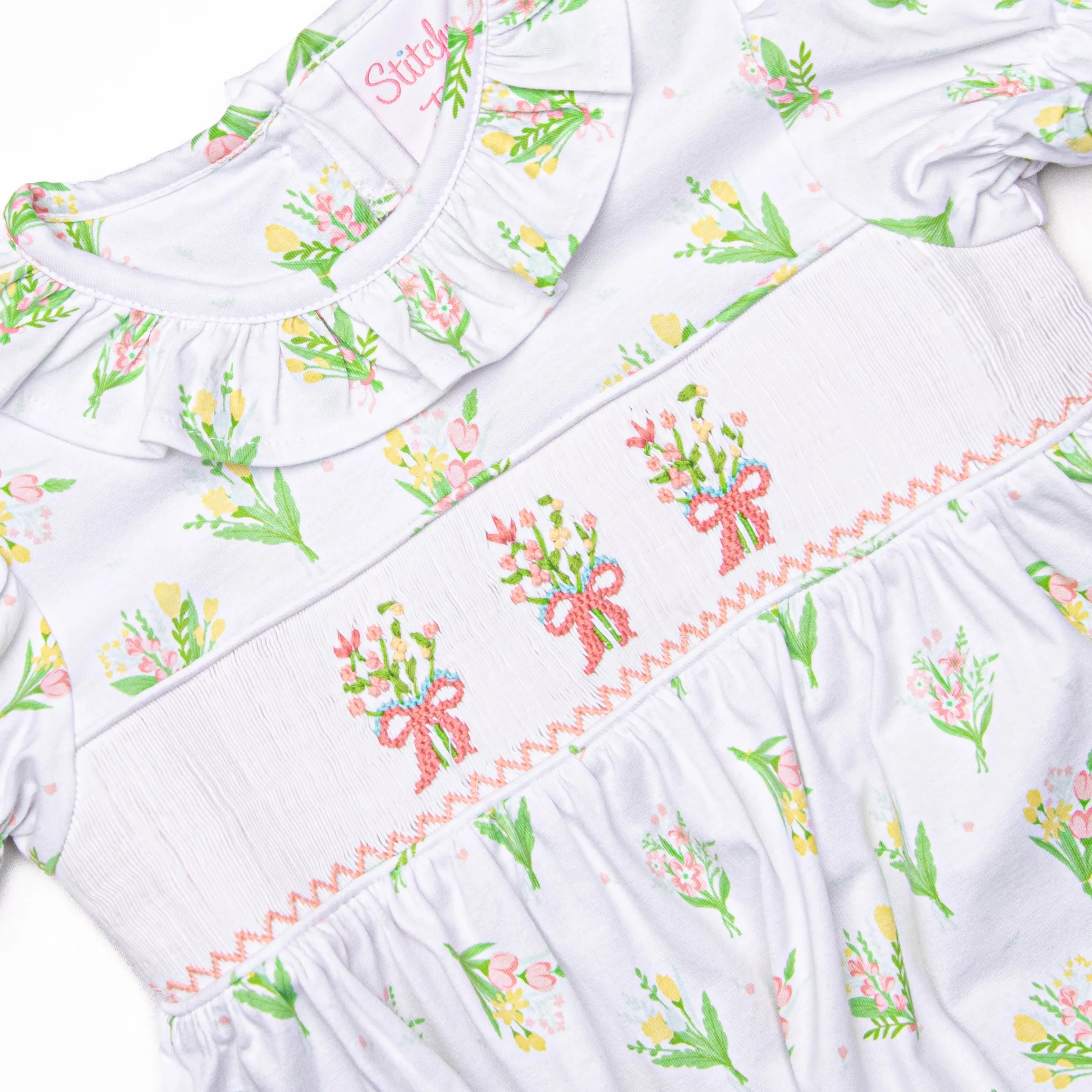 Springtime Bundles Smocked Dress, Pink