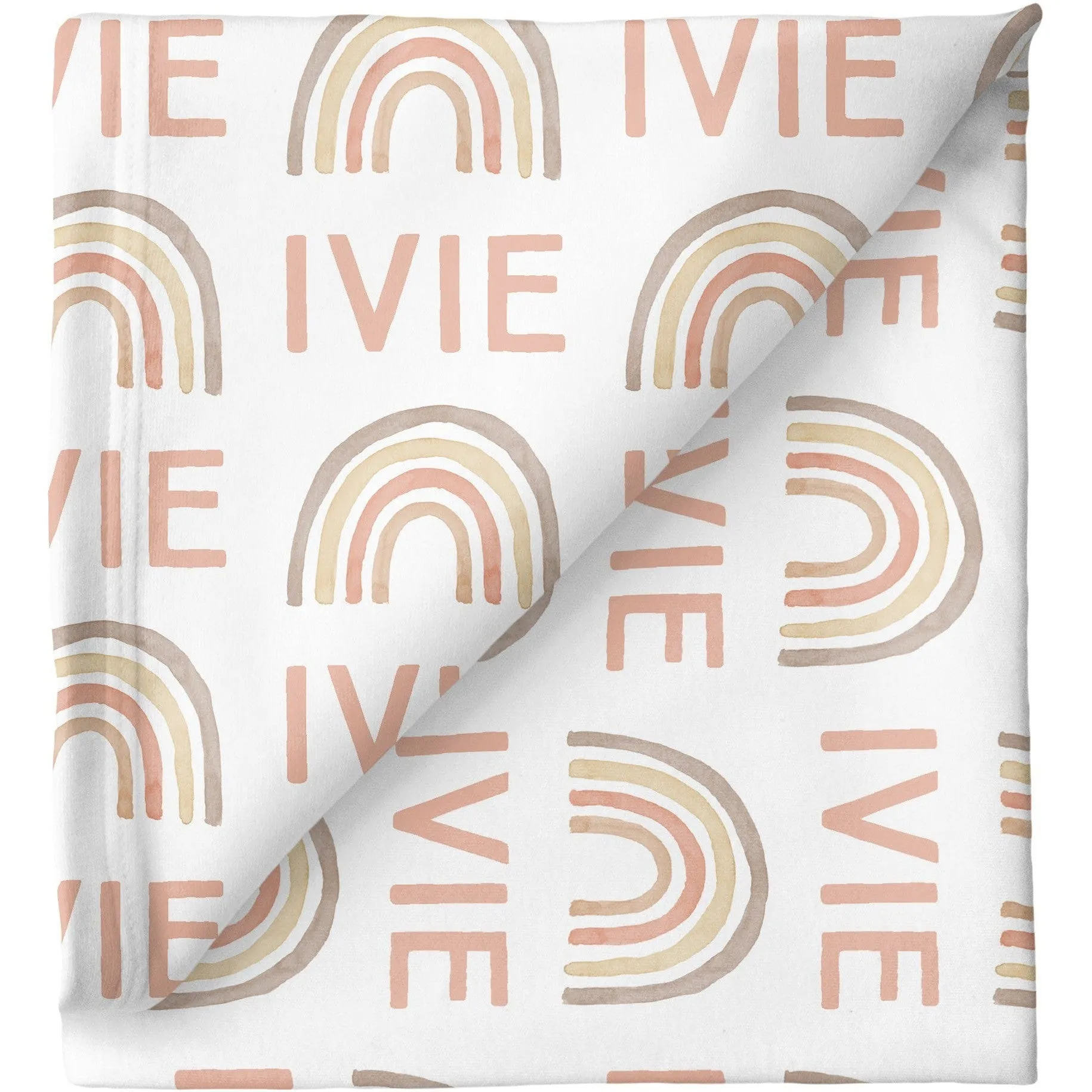Sugar   Maple Personalized Stretchy Blanket | Rainbow
