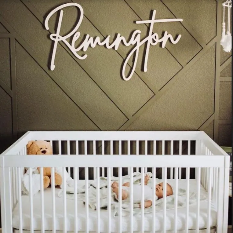 Sugar   Maple Personalized Wood Name Sign