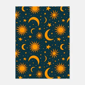 Sun and Stars Print by Doodle by Meg