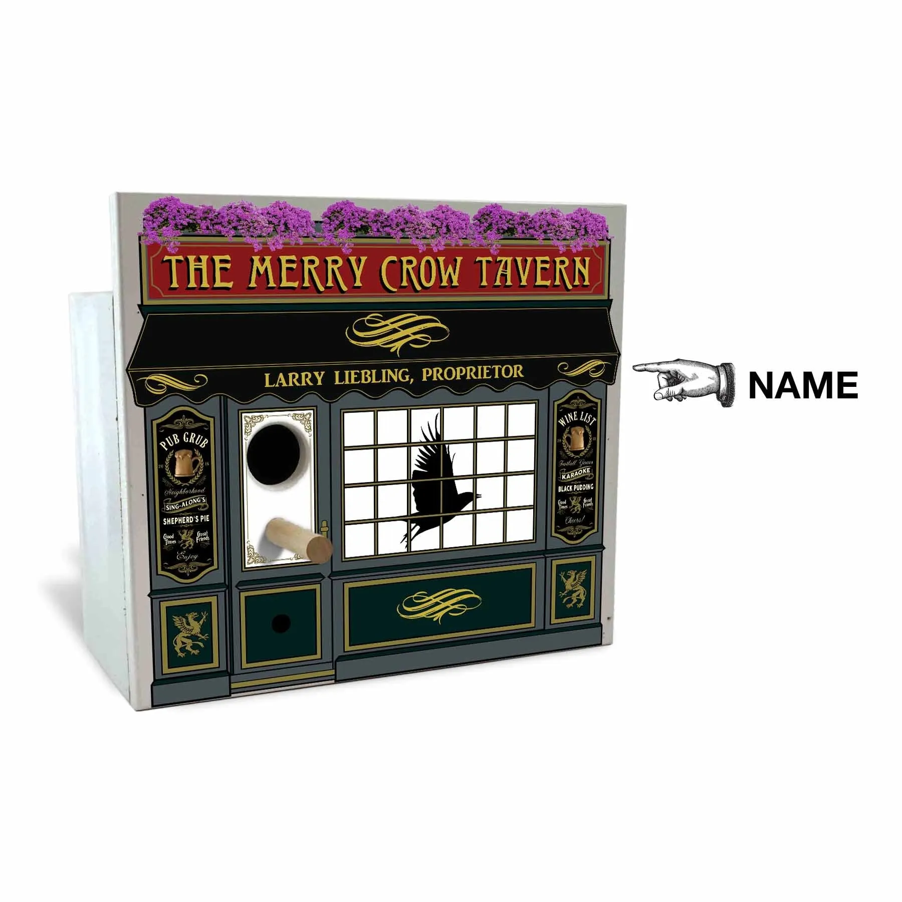 Tavern Birdhouse - Personalized