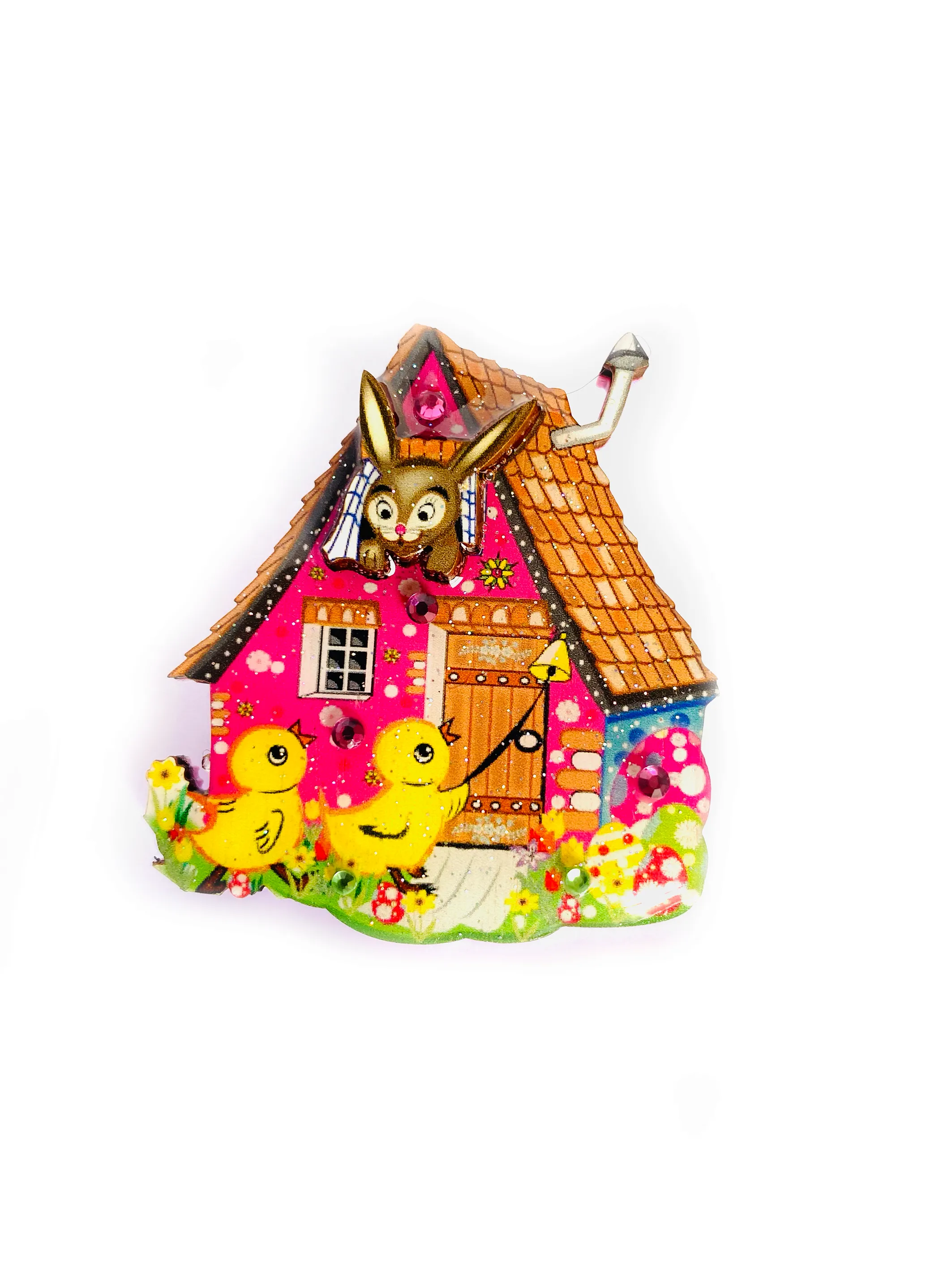The Little Easter House Brooch by Rosie Rose Parker