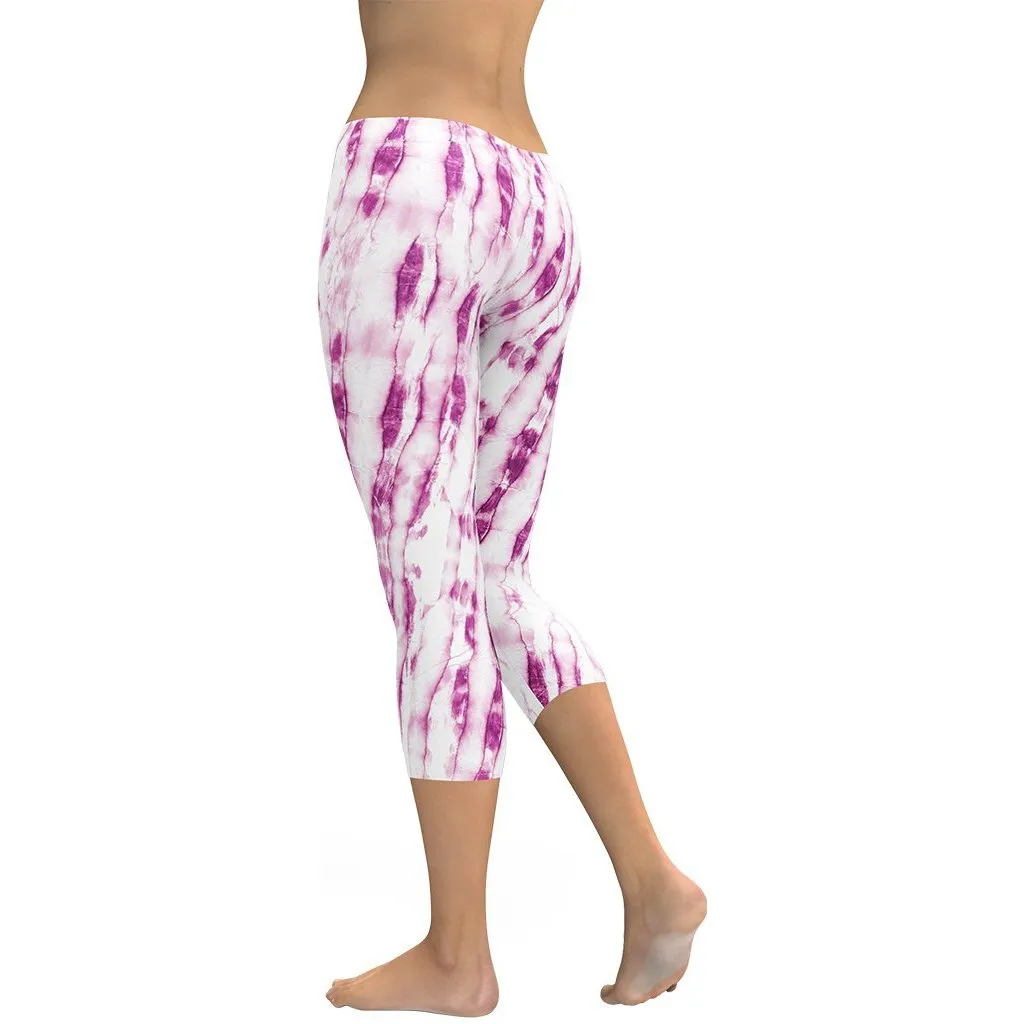 Tie Dye Pinkish Capris