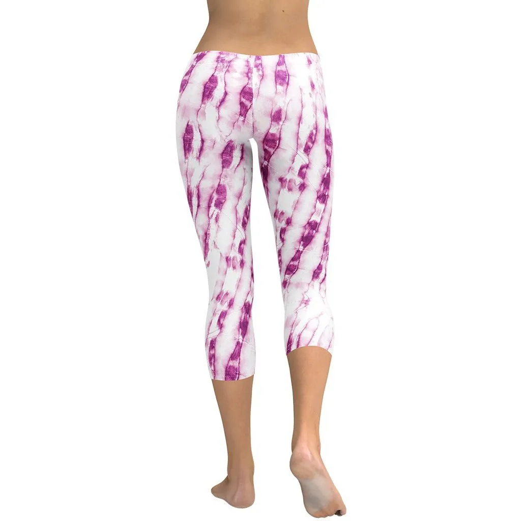 Tie Dye Pinkish Capris