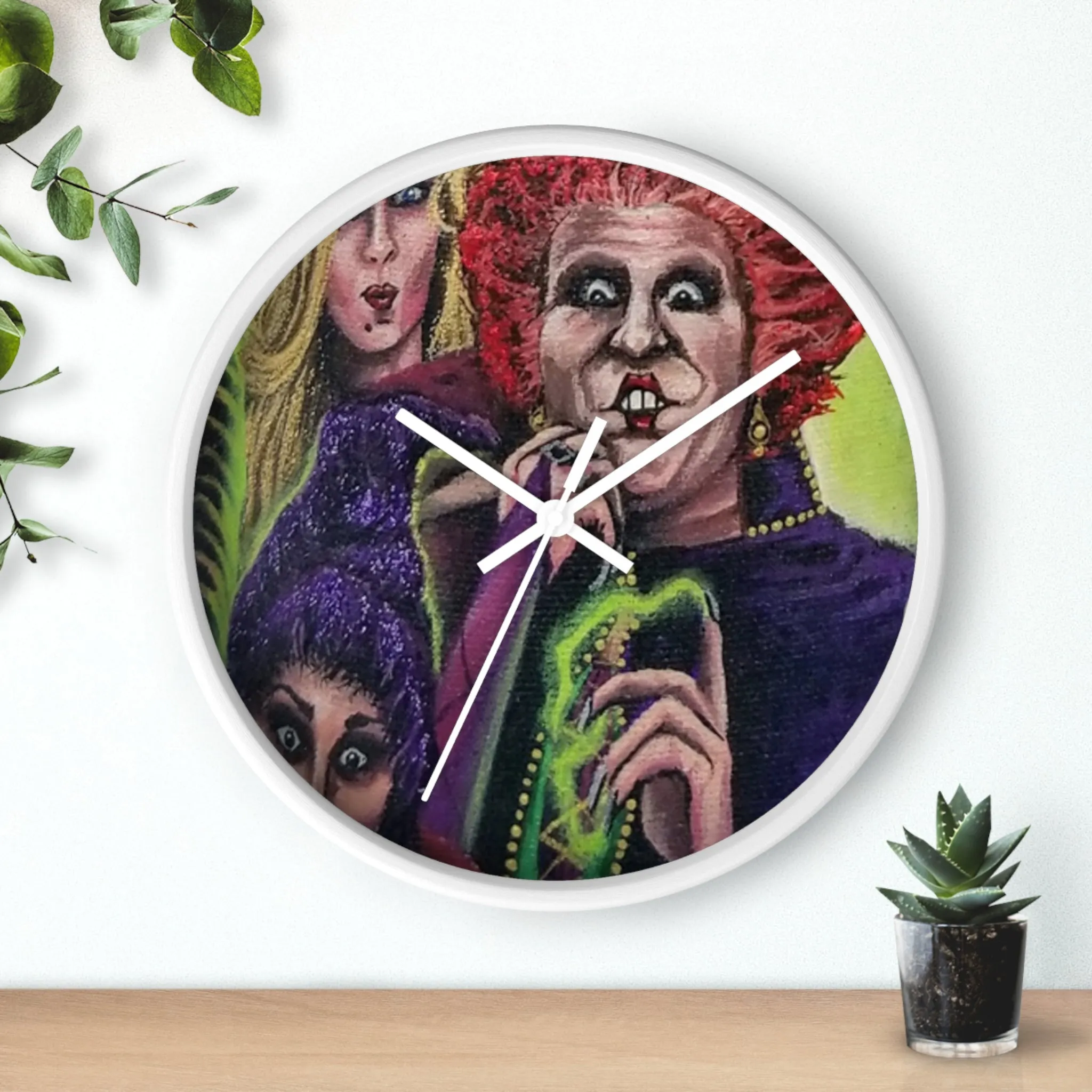 Tis Time! Hocus Pocus Wall Clock