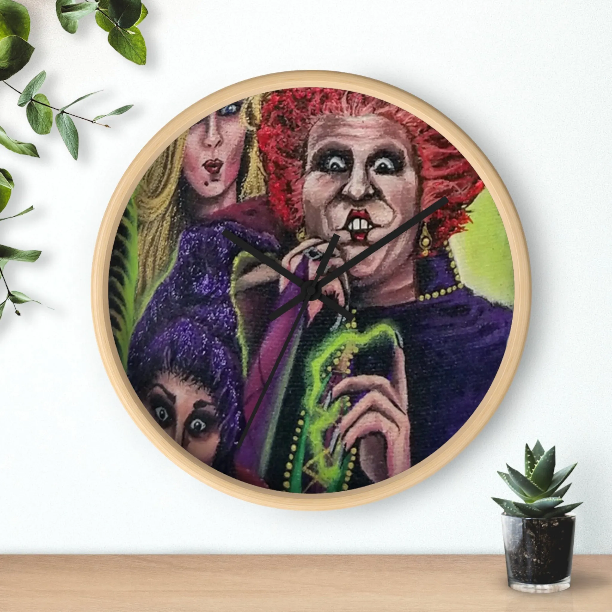 Tis Time! Hocus Pocus Wall Clock