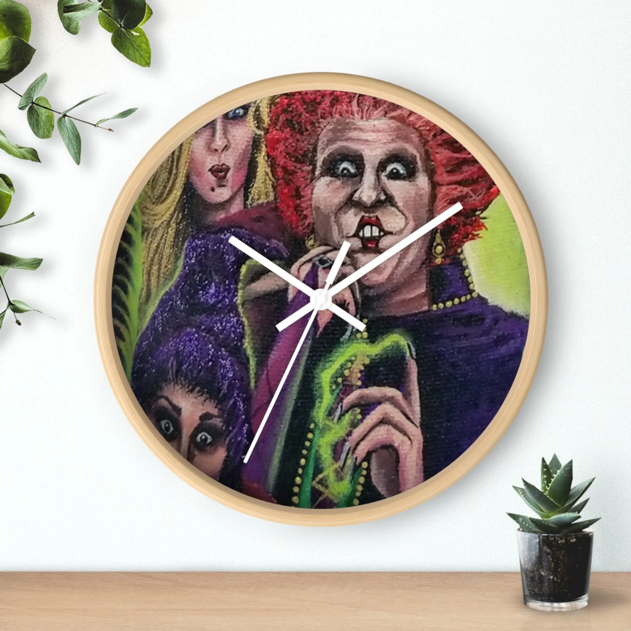Tis Time! Hocus Pocus Wall Clock