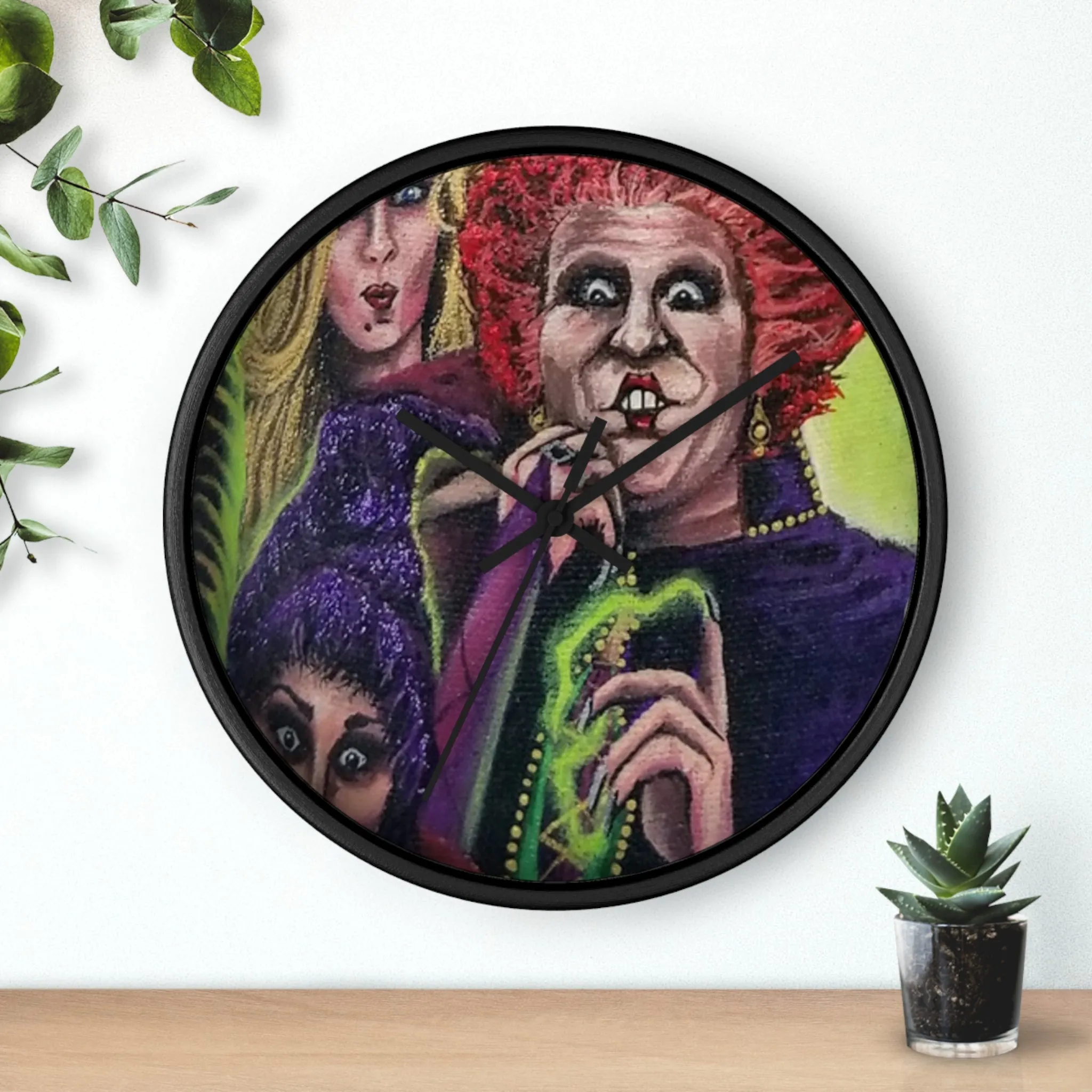 Tis Time! Hocus Pocus Wall Clock