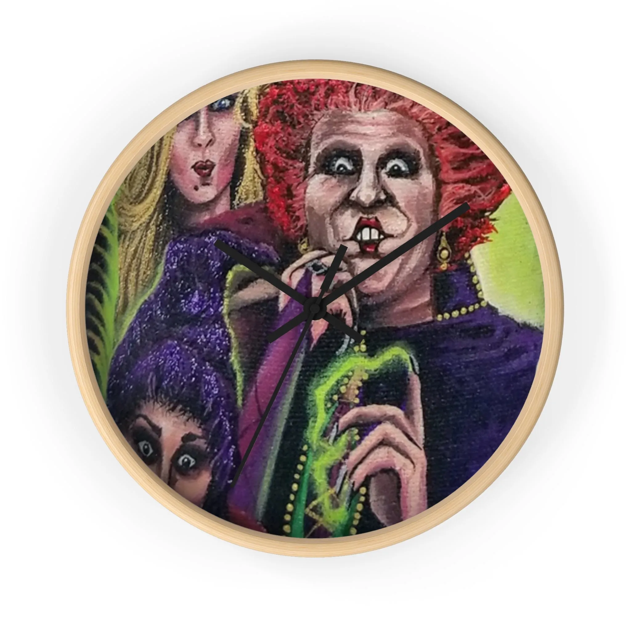 Tis Time! Hocus Pocus Wall Clock