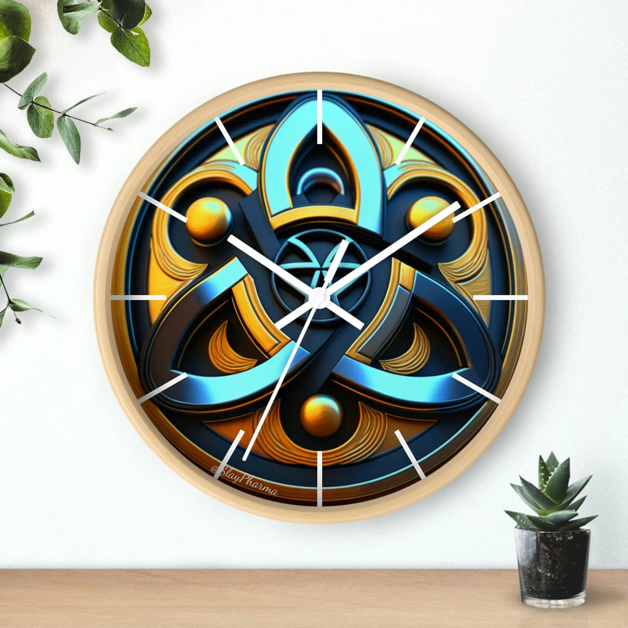 Trinity Wall Clock #1 w/ lines
