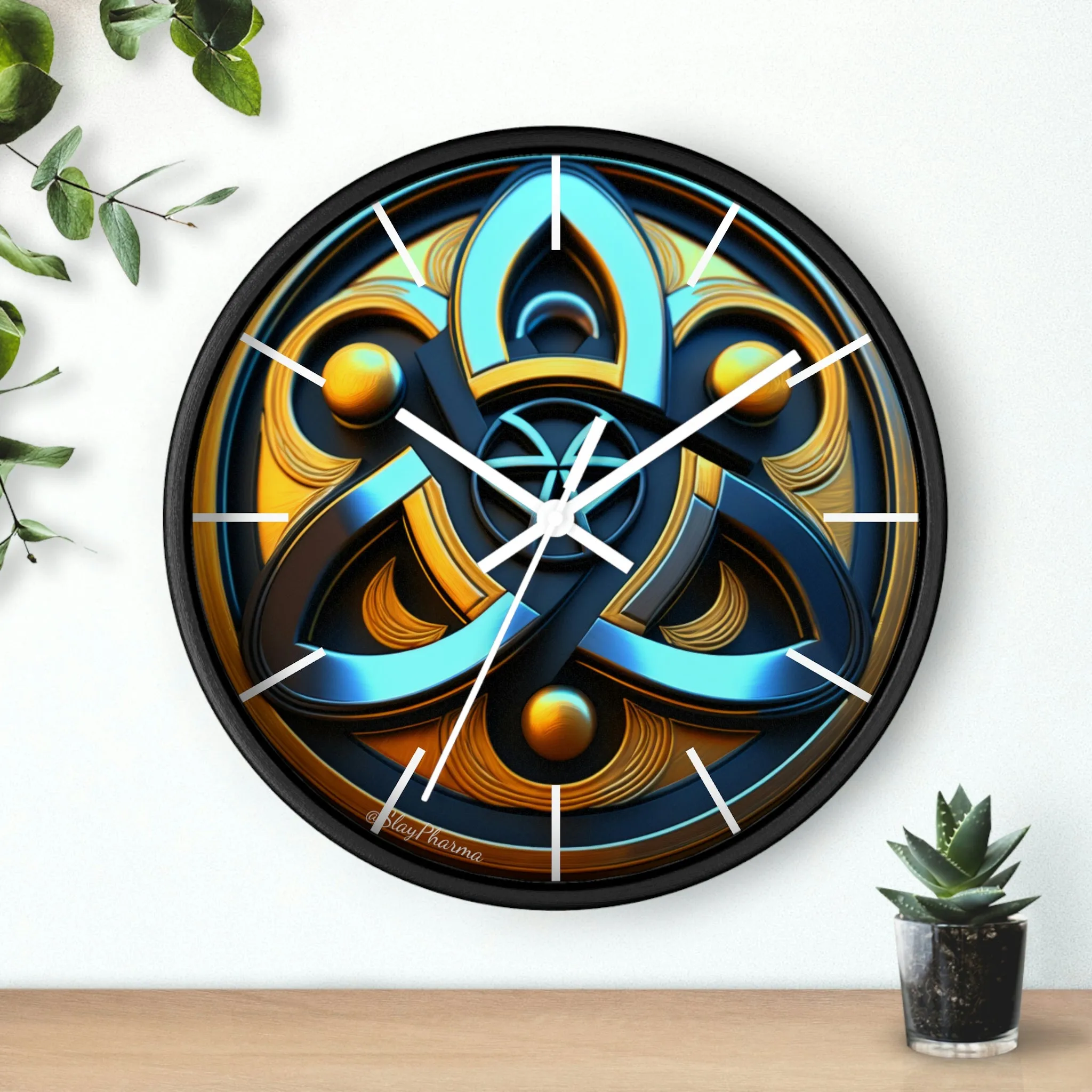 Trinity Wall Clock #1 w/ lines