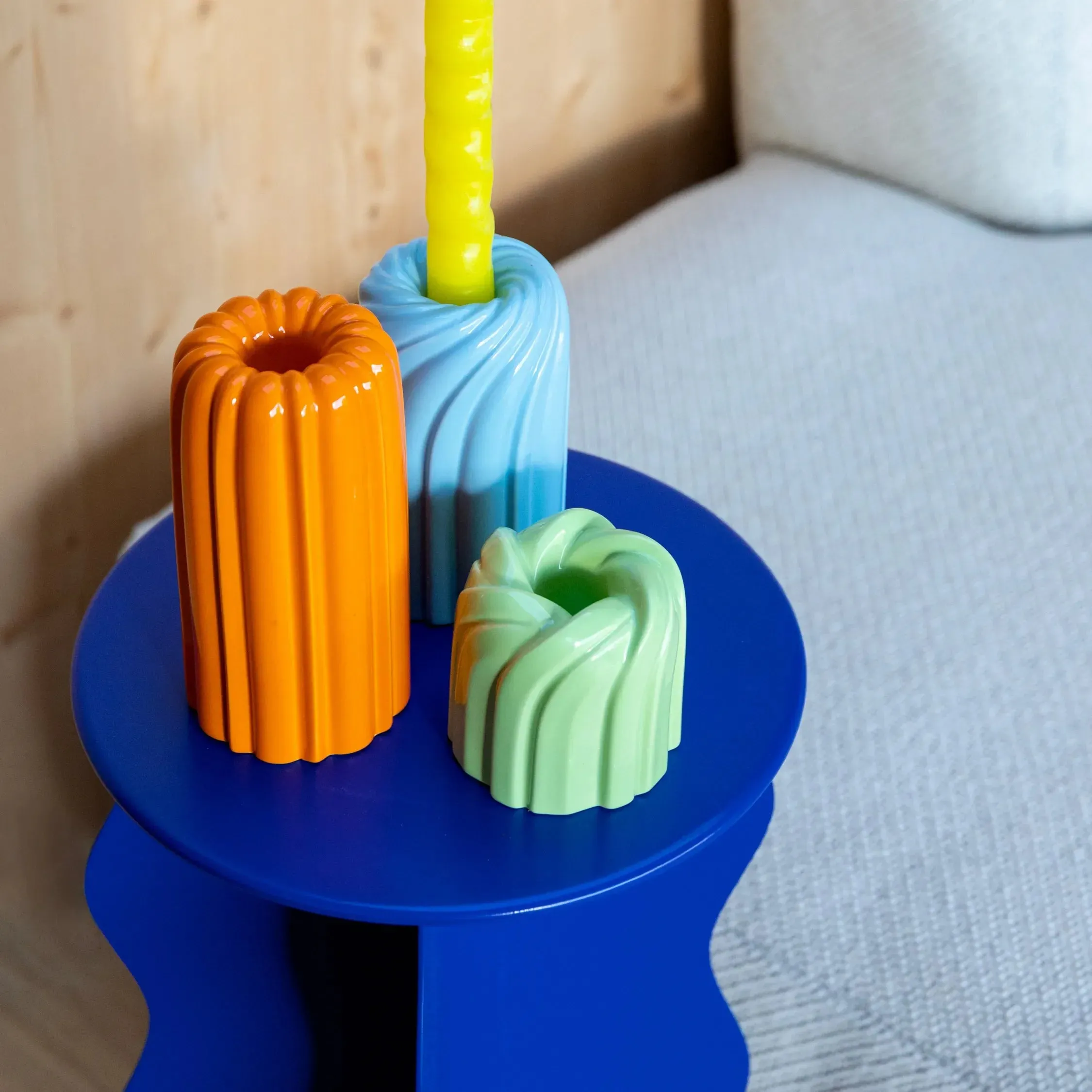 Turban Candle Holder (Orange)