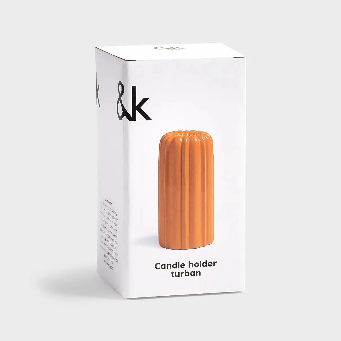 Turban Candle Holder (Orange)