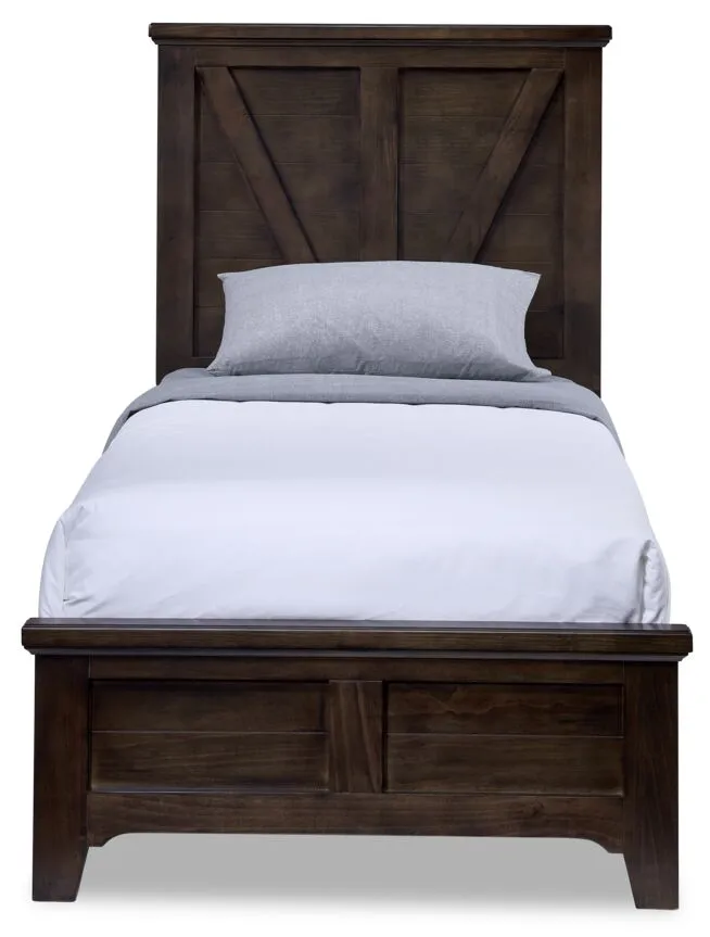 Twain Twin Bed - River Rock