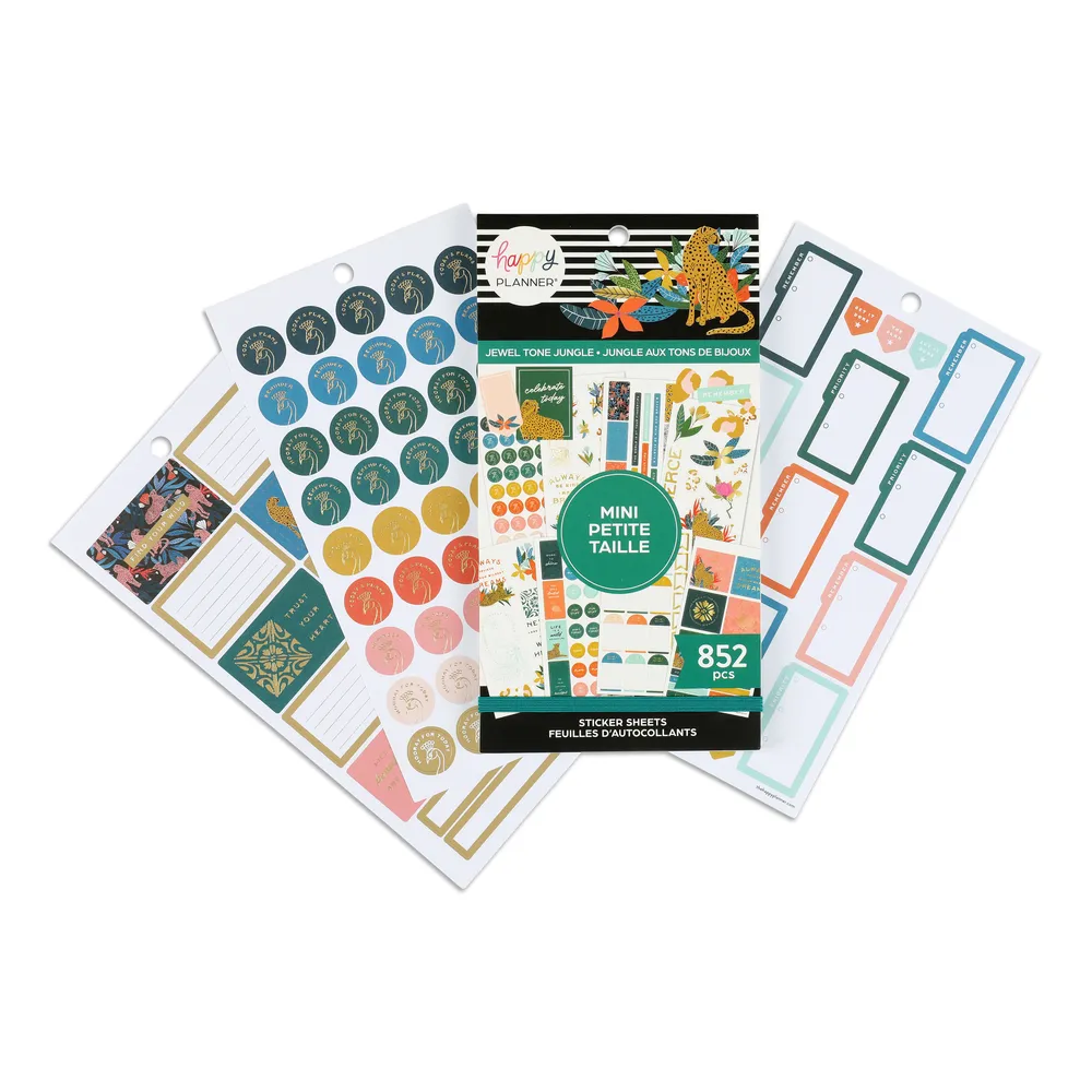 Value Pack Stickers - Jewel Tone Jungle - Mini
