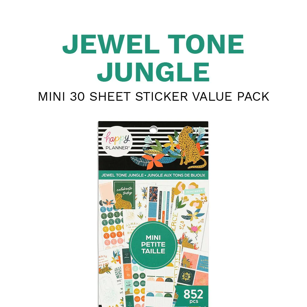 Value Pack Stickers - Jewel Tone Jungle - Mini
